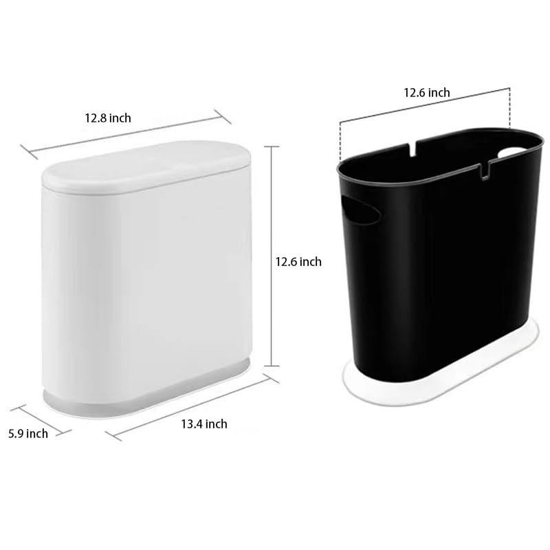 Simple Two - tone Flip - top Trash Can - A New Choice for Home Storage