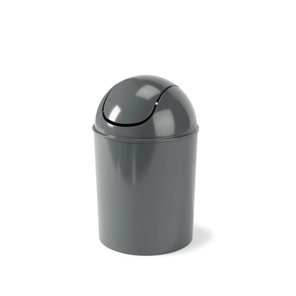 Fashionable and Simple Gray - black Flip - top Trash Can - A Great Home Storage Helper
