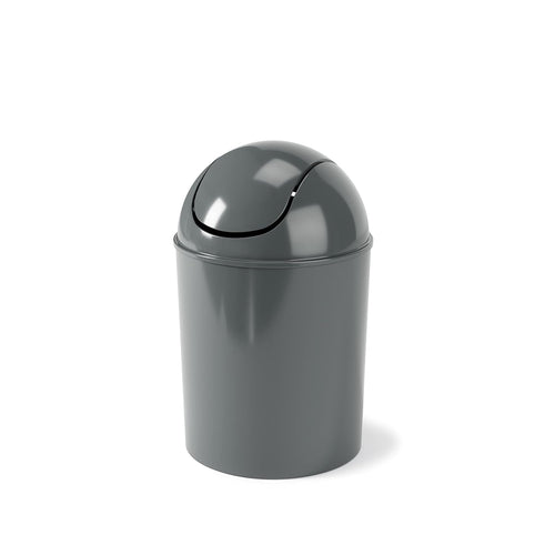Fashionable and Simple Gray - black Flip - top Trash Can - A Great Home Storage Helper