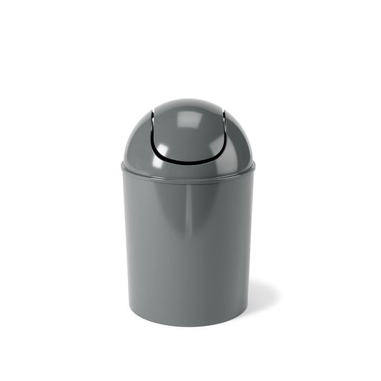 Fashionable and Simple Gray - black Flip - top Trash Can - A Great Home Storage Helper
