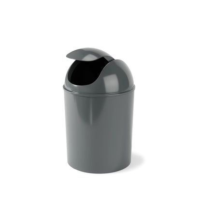 Fashionable and Simple Gray - black Flip - top Trash Can - A Great Home Storage Helper