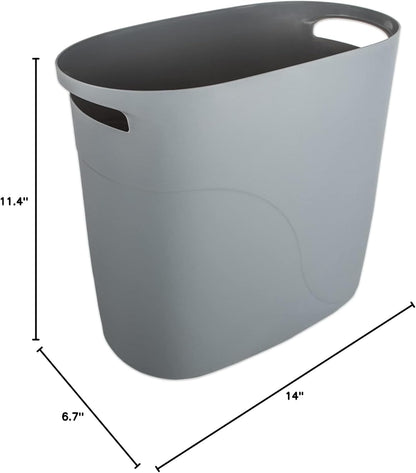 Simple and Modern Gray Trash Can - A Practical Choice for Home Storage