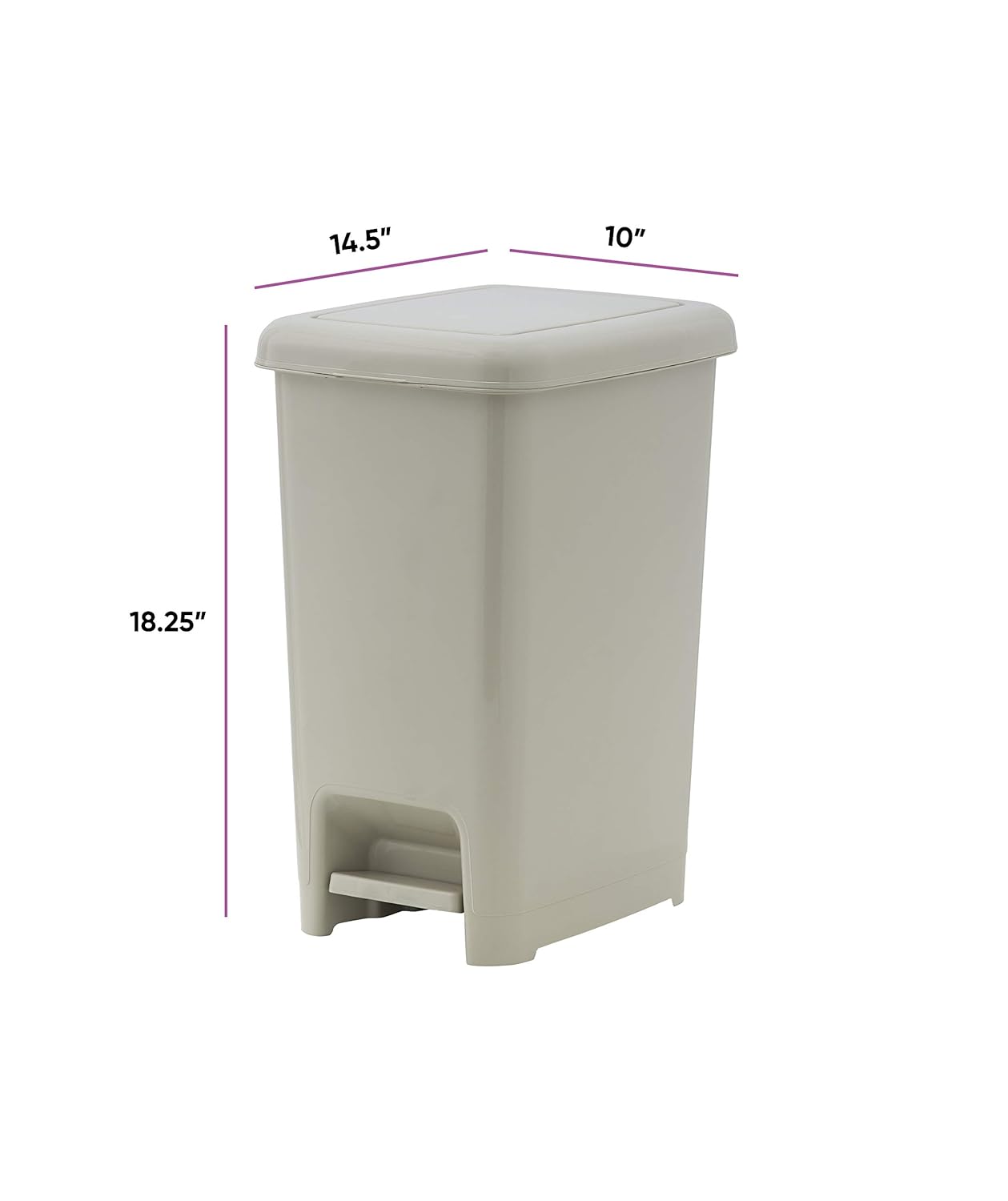 Simple and Practical Pedal - operated Trash Can - A Convenient Home Cleaning Assistant