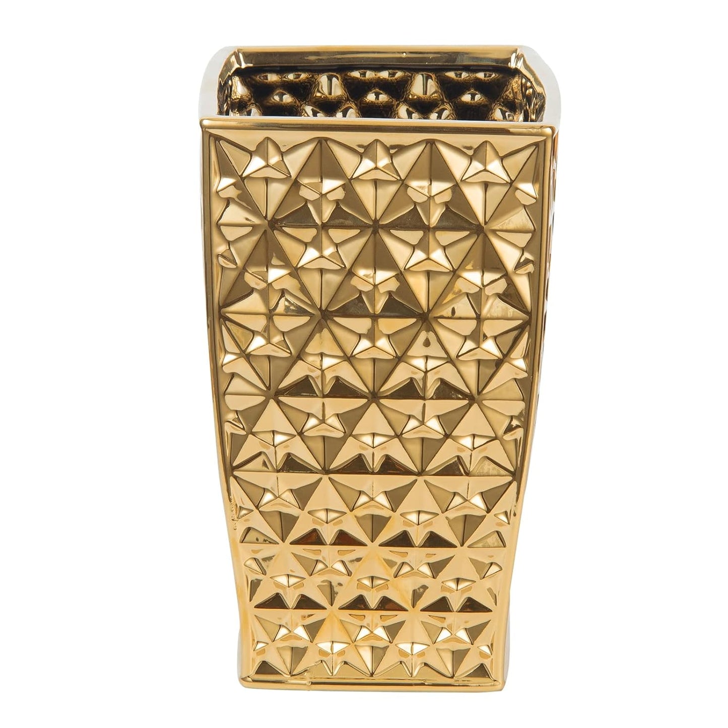 Luxurious and Shining: Golden Ribbed Trash Can, a New Highlight in Home Storage