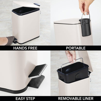 Simple and Stylish Pedal - operated Trash Can - A Convenient Home Storage Helper
