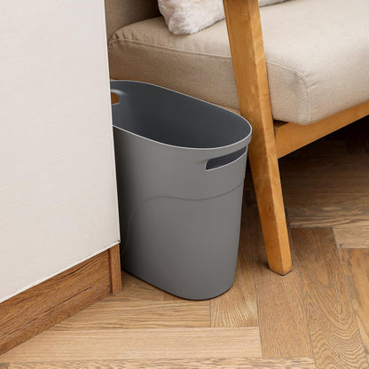 Simple and Modern Gray Trash Can - A Practical Choice for Home Storage